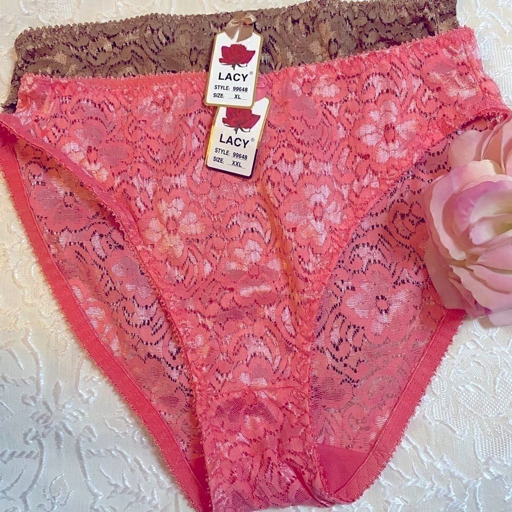 💥Lacy pack of 2 Assorted Color fashion panties